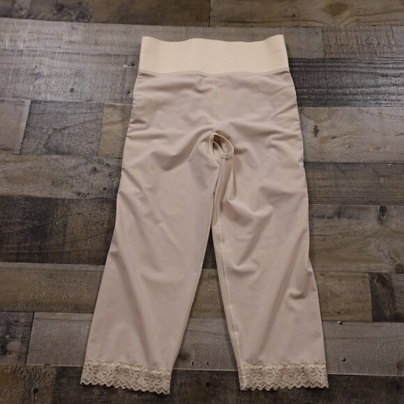 ContourMD Post Surgery Compression capri leggings slit crotch women's XL rose - Picture 11 of 12